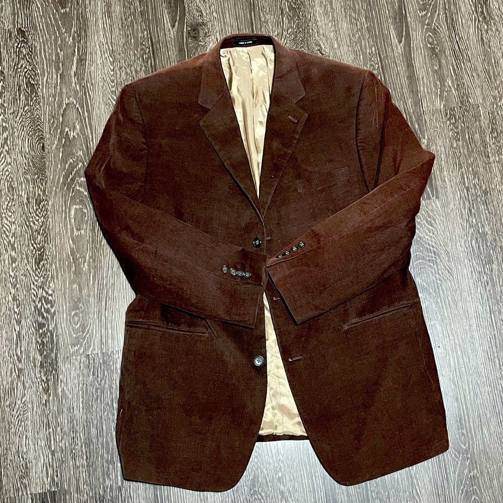 Calvin Klein Men’s vintage Corduroy Sport Coat Size 43R 100% Cotton